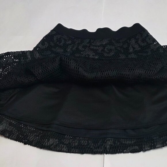 Express Lace Box Pleated Mini Skirt - Picture 4 of 10